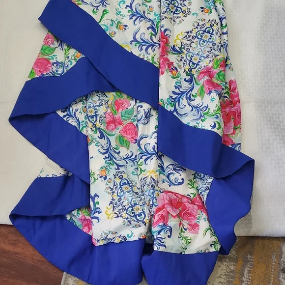 Nwt Boston Proper  Floral Dress in Blue and White - Picture 11 of 16